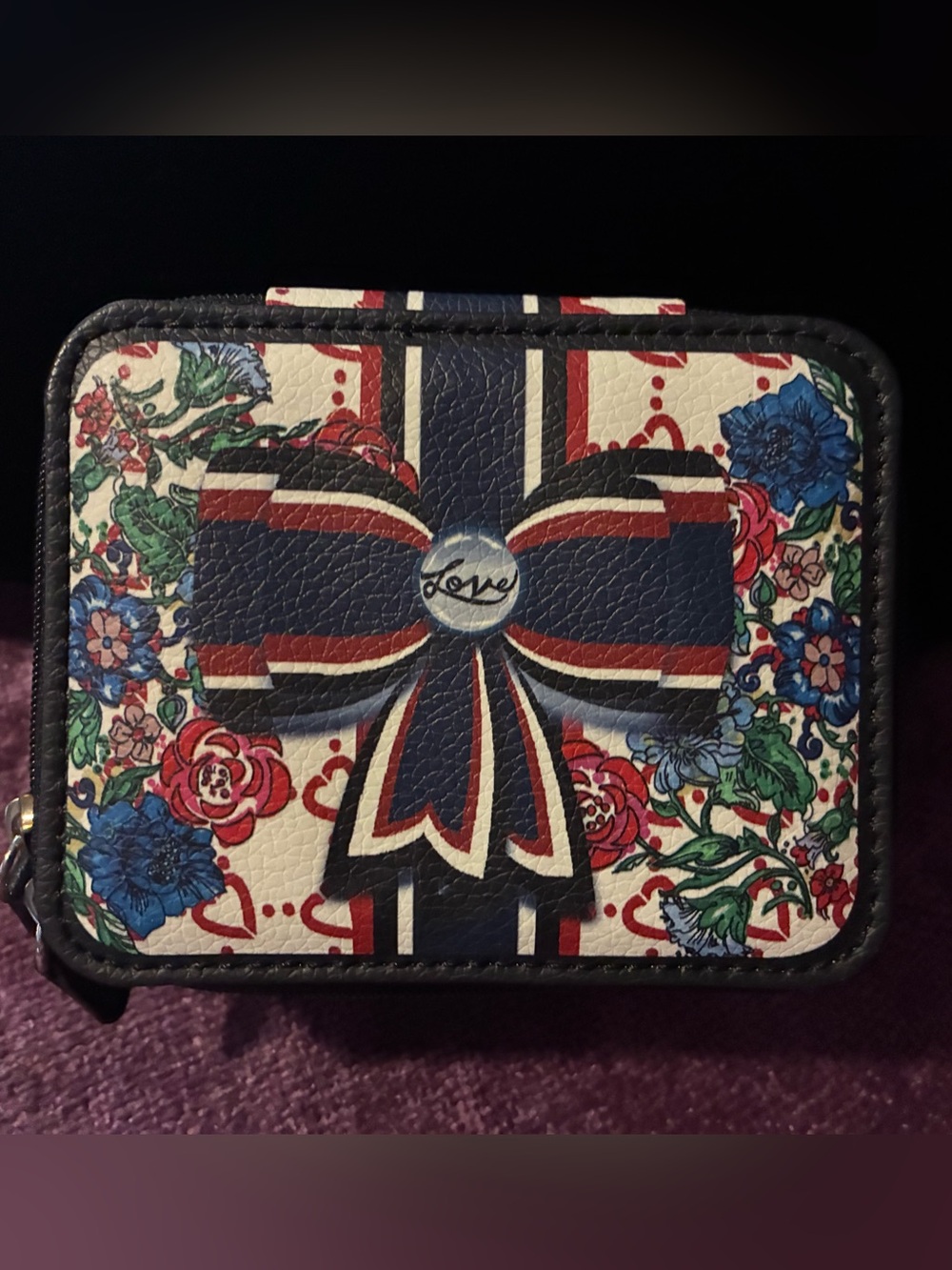 NWOT Brighton Floral Bow Travel Jewelry Case